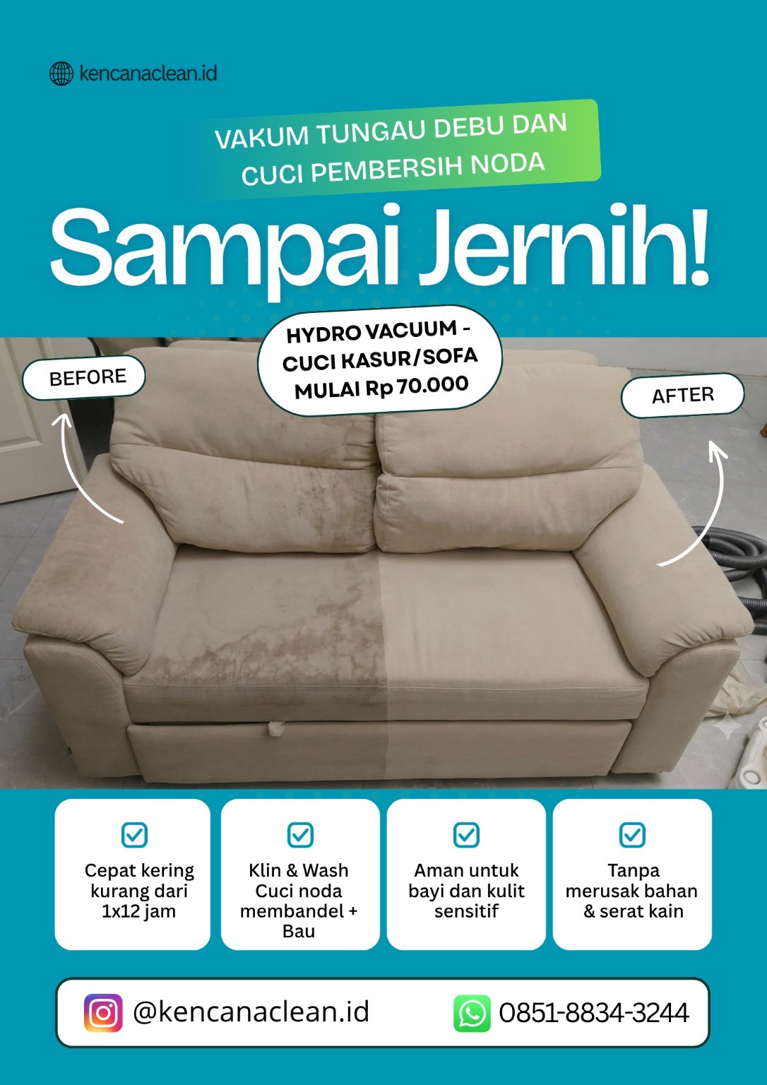 Before after sofa